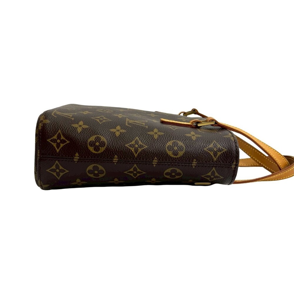 LOUIS VUITTON Authentic Brown Monogram Leather Tote Bag - Picture 6 of 10